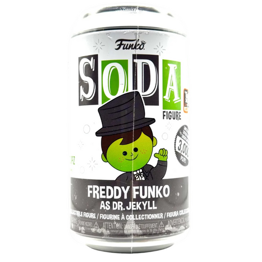 Funko Soda figure packaging with a character in a top hat and green skin on a white background