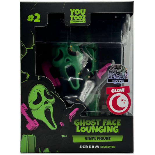 YOUTOOZ SCREAM Ghost-Face Lounging GLOW Con Ex #2 *WYSIWYG*