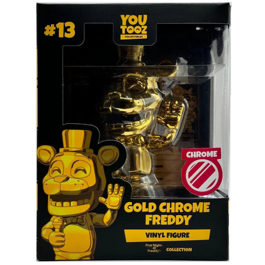 YOUTOOZ FNAF Gold Chrome Freddy Fazbear #13 *WYSIWYG*