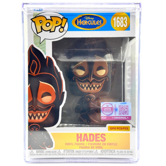 Funko Pop! Hades figure packaging with Hercules logo