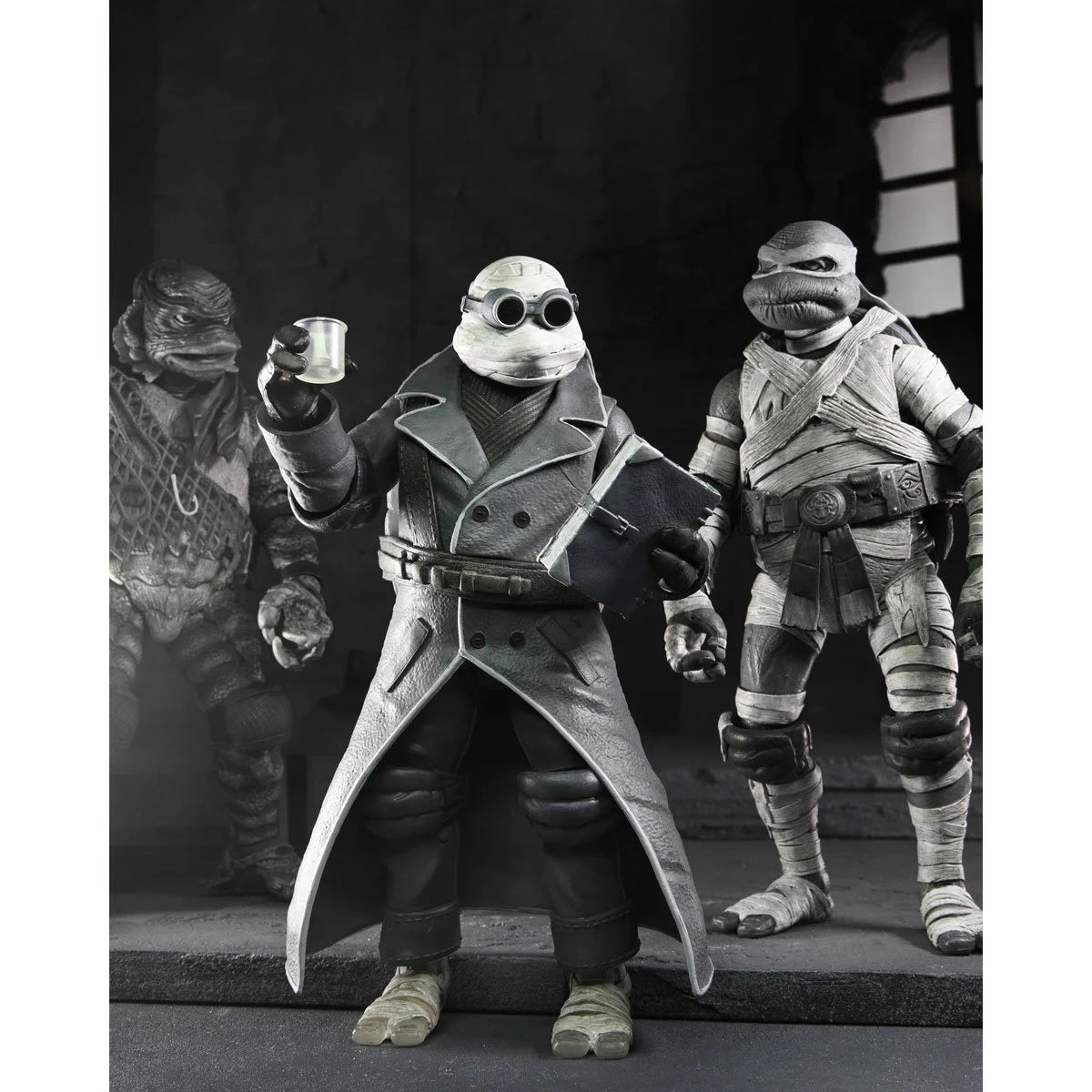 NECA Universal Monsters x TMNT Black & White Action Figure 4-Pack