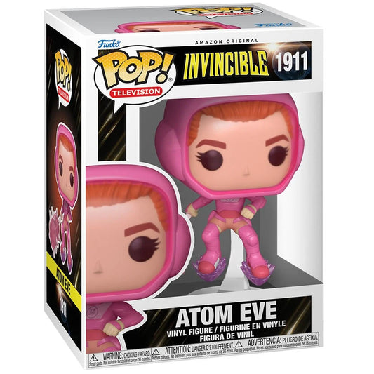 Funko Pop! vinyl figure packaging for Atom Eve from Invincible on a white background