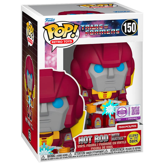 Funko POP! Transformers Hot Rod w/ Matrix GLOW Elite LE 7500pcs #150