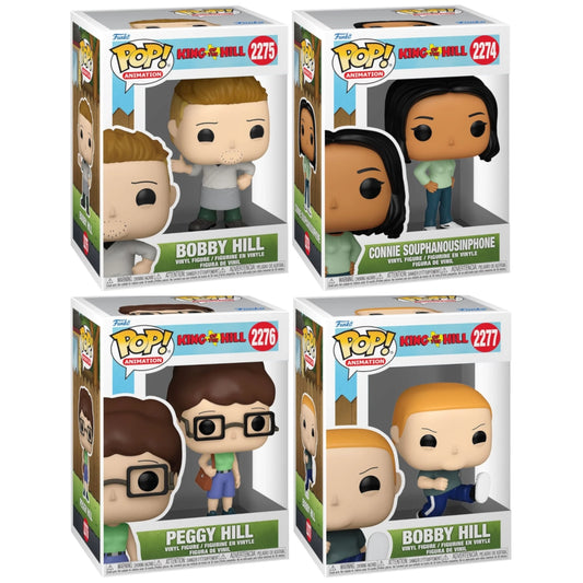 Funko POP! King of the Hill Bundle Set Bobby Connie Peggy