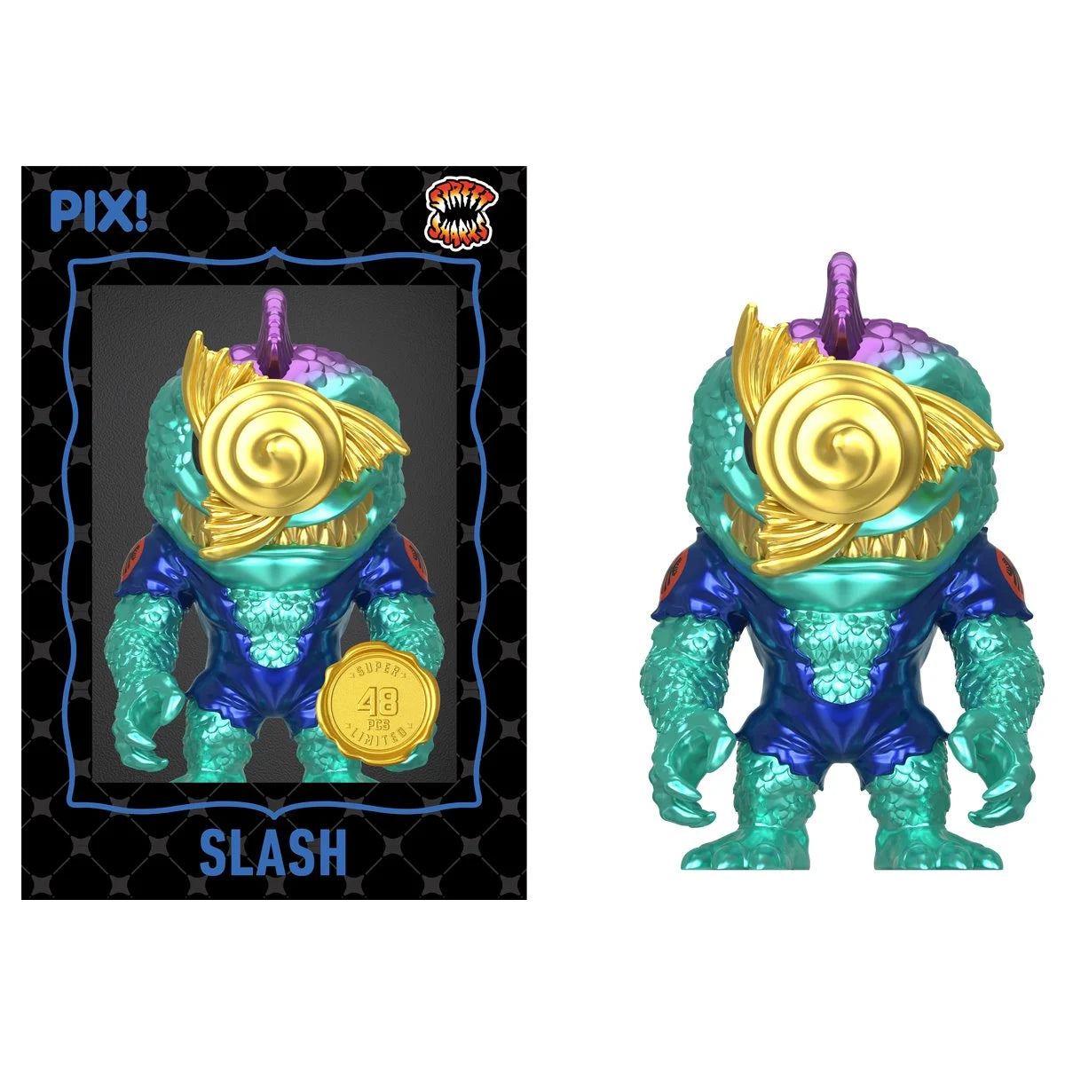 Thrilljoy PIX! Street Sharks Ripster Vinyl Figure