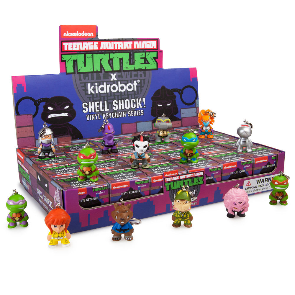 Kidrobot TMNT Shell Shock Mini Figure Keychain Blind Box