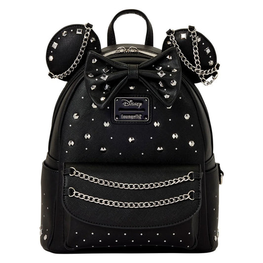 Loungefly Minnie Mouse Studs and Chains Mini-Backpack