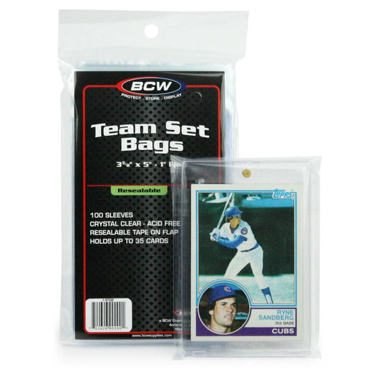 BCW Resealable Team Bags 100-Pack