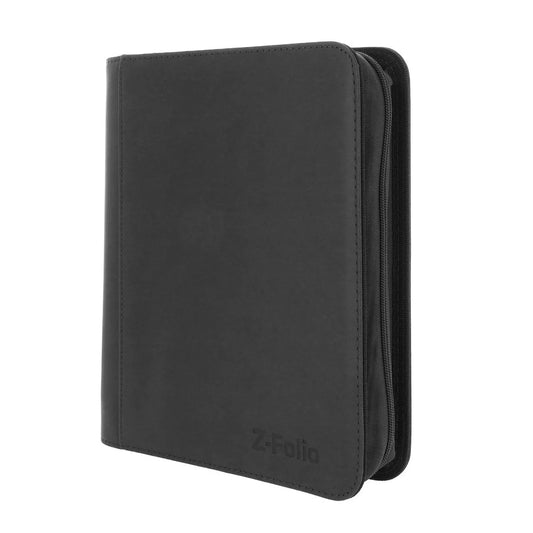 Z-Folio 4-Pocket LX Trading Card Album for Toploaders (Black)