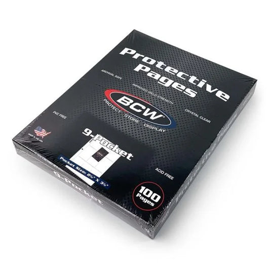 BCW Professional 9-Pocket Page (100ct. Box)
