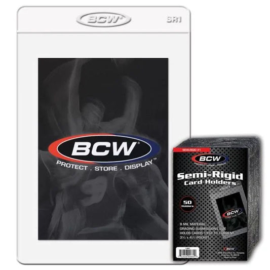 BCW Semi-Rigid Card Holder #1 50-Pack