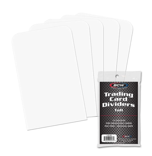 BCW Tall Trading Card Dividers 10-Pack