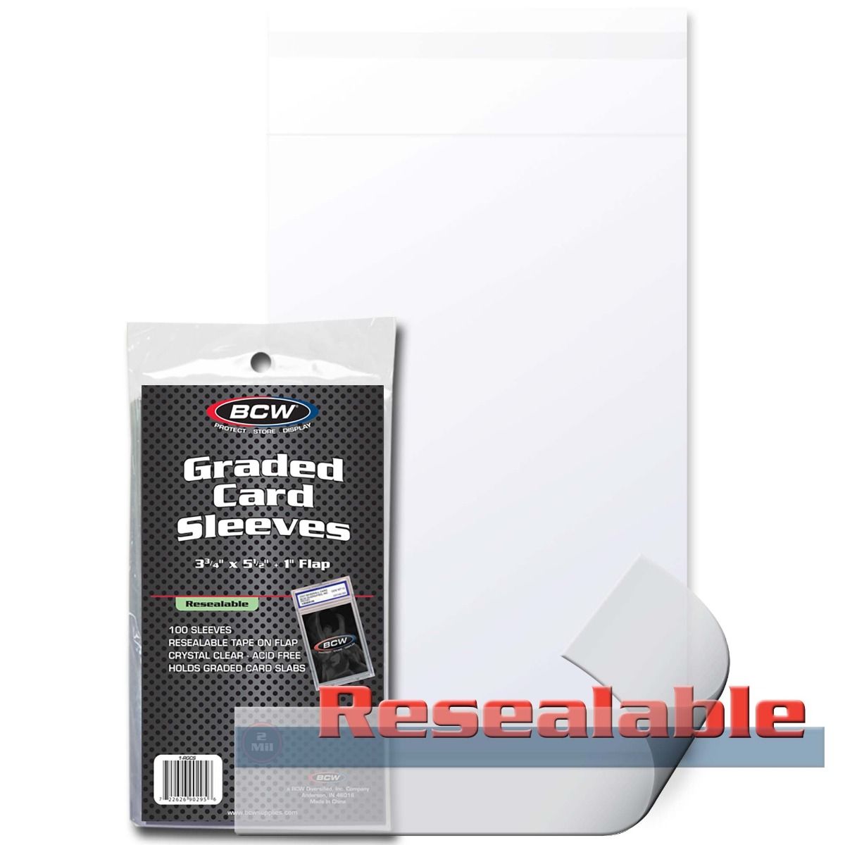 BCW Graded Card Sleeves 100-Pack