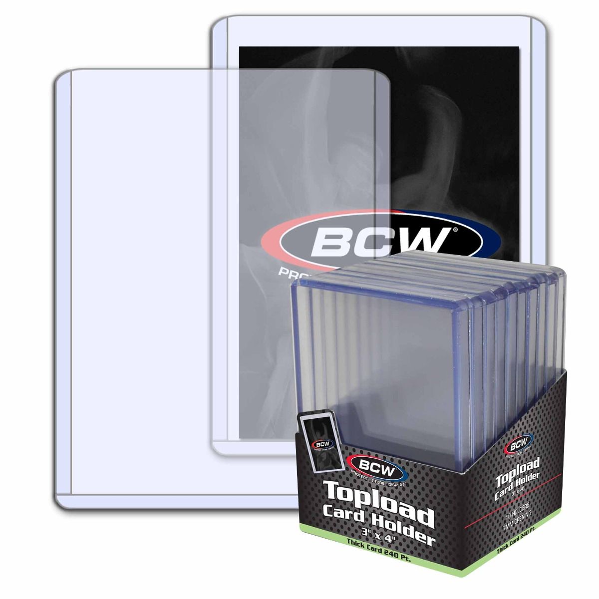 BCW 240pt Thick Toploader 10-Pack