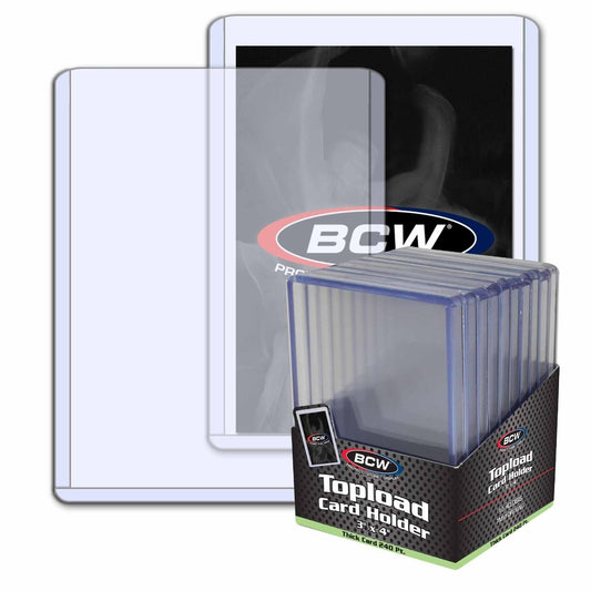 BCW 240pt Thick Toploader 10-Pack