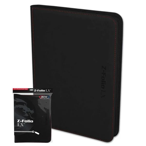 Z-Folio 9-Pocket LX Trading Card Album (Black)