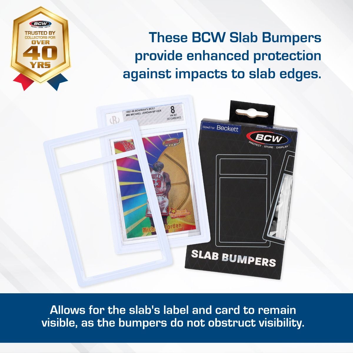 BCW BGS Clear Slab Bumper (6 pack)