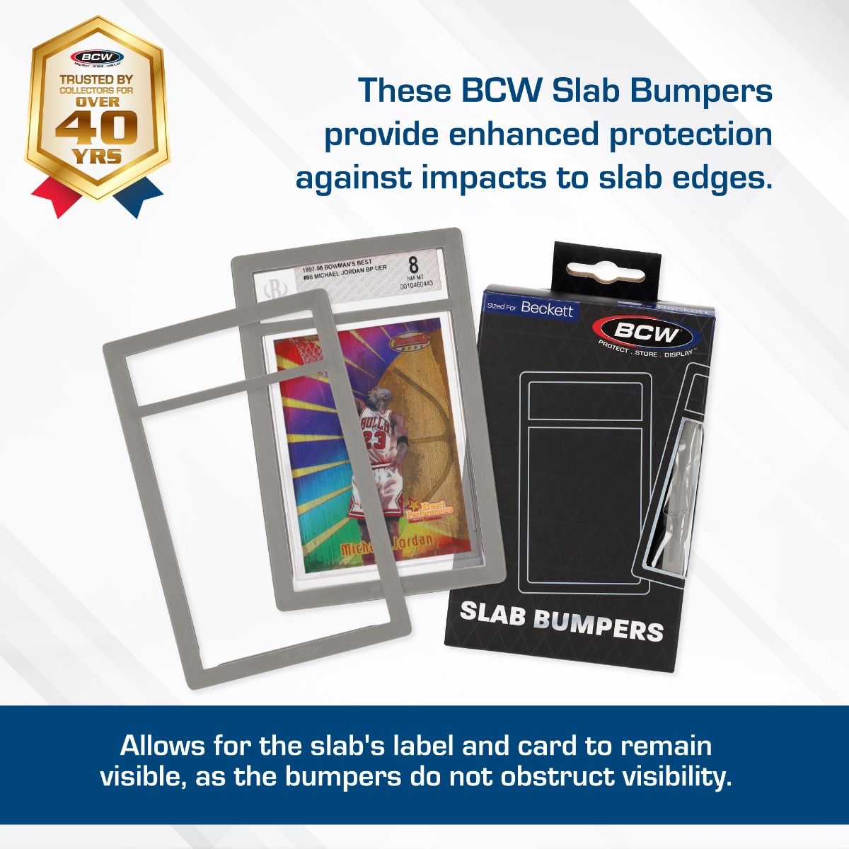 BCW BGS Silver Slab Bumper (6 pack)