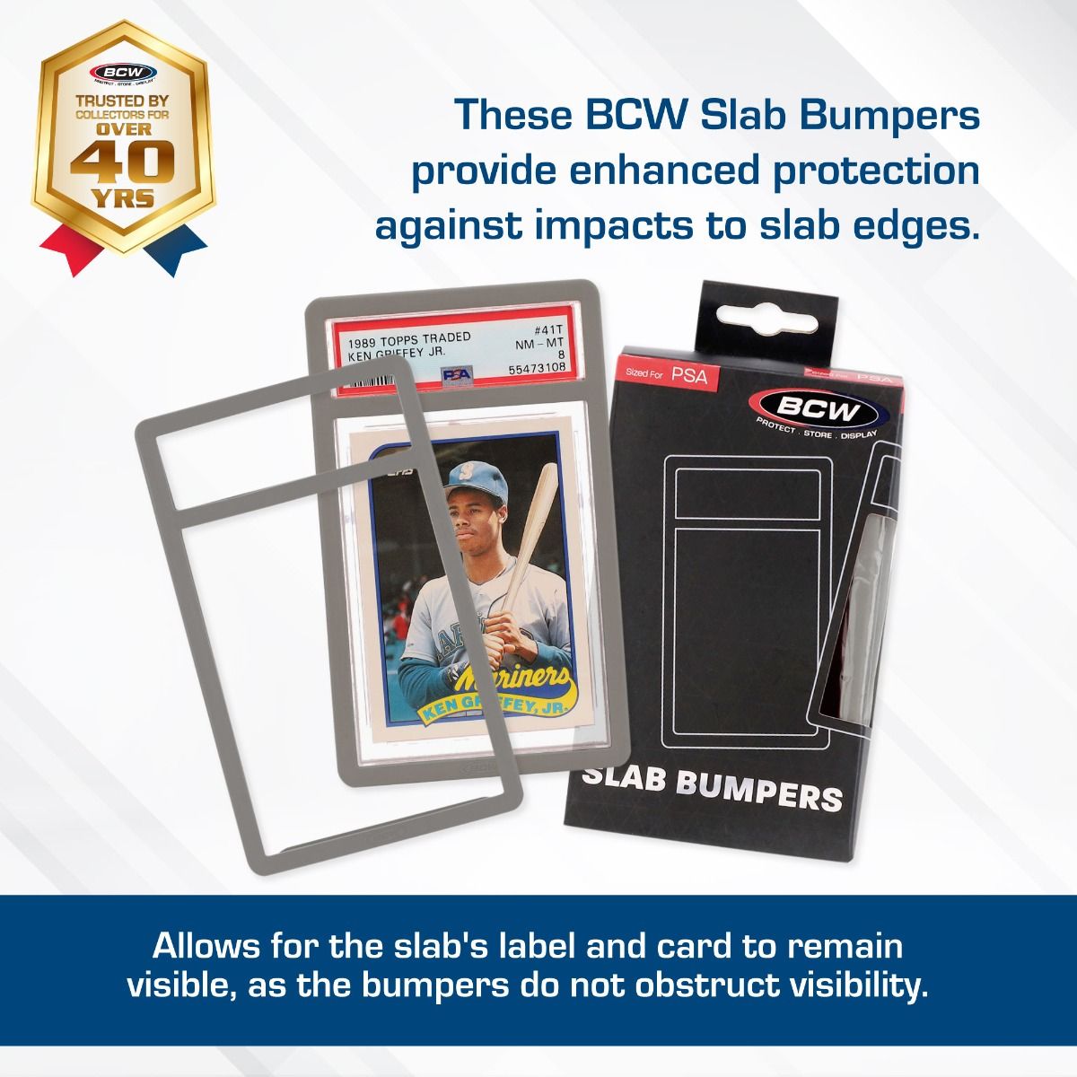 BCW PSA Silver Slab Bumper (6 pack)