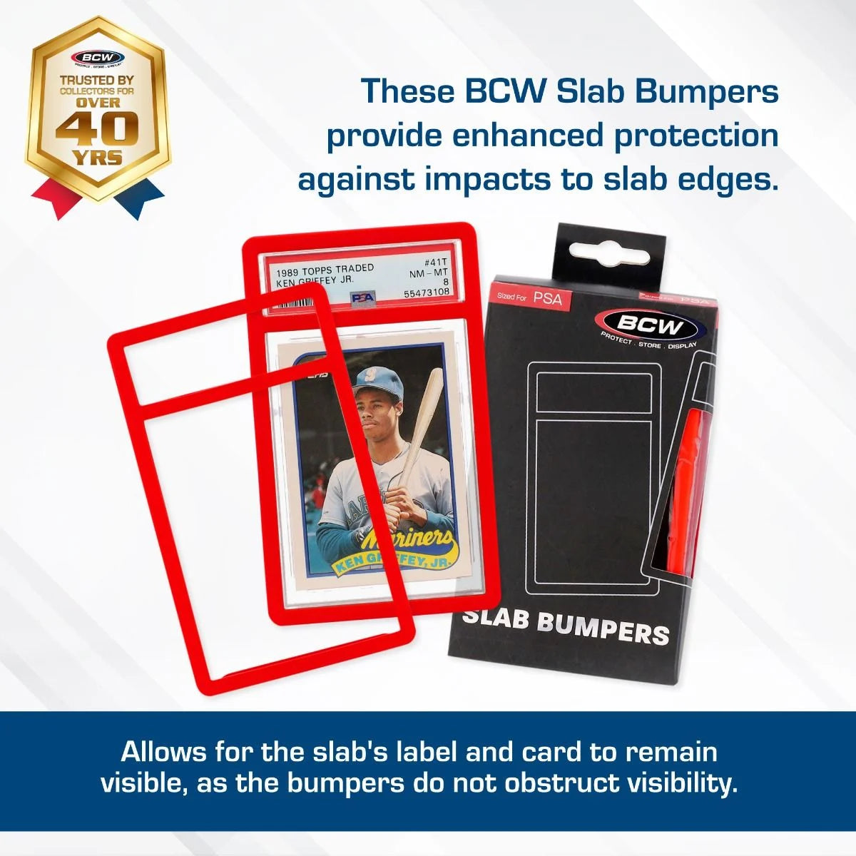 BCW PSA Red Slab Bumper (6 pack)