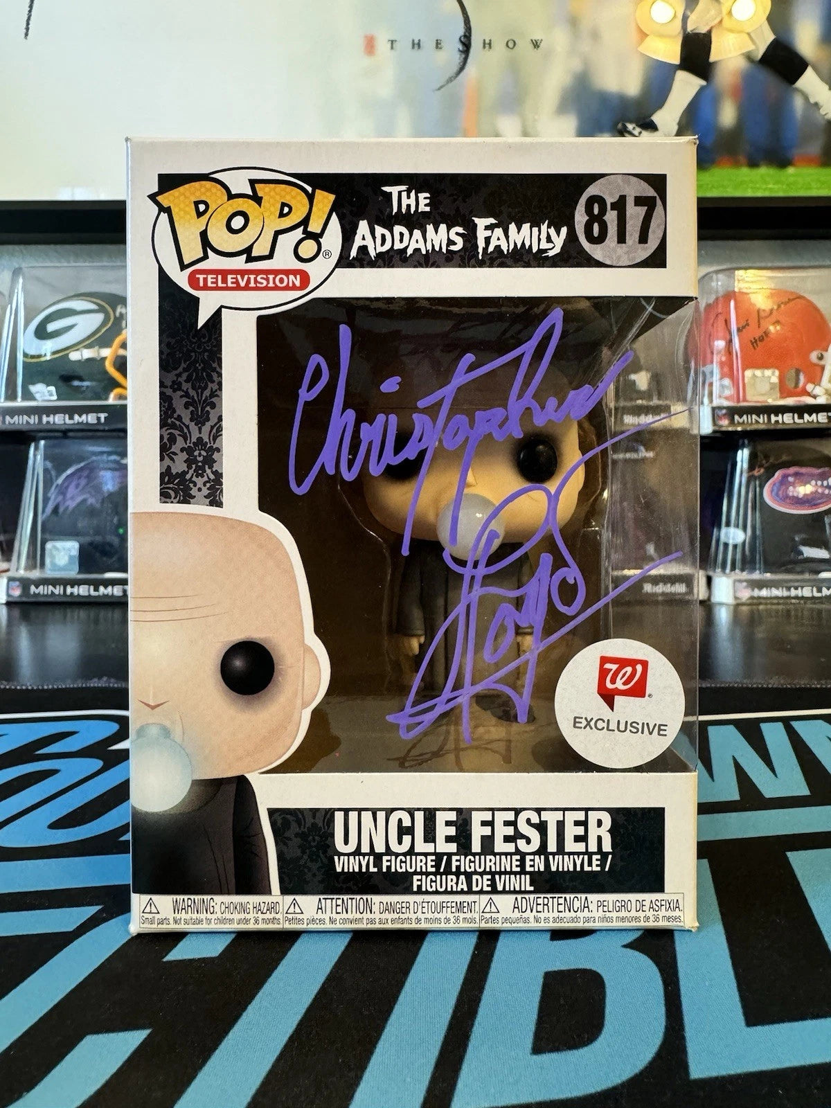 Funko POP! Uncle Fester #817 Signed by Christopher Lloyd JSA Cert