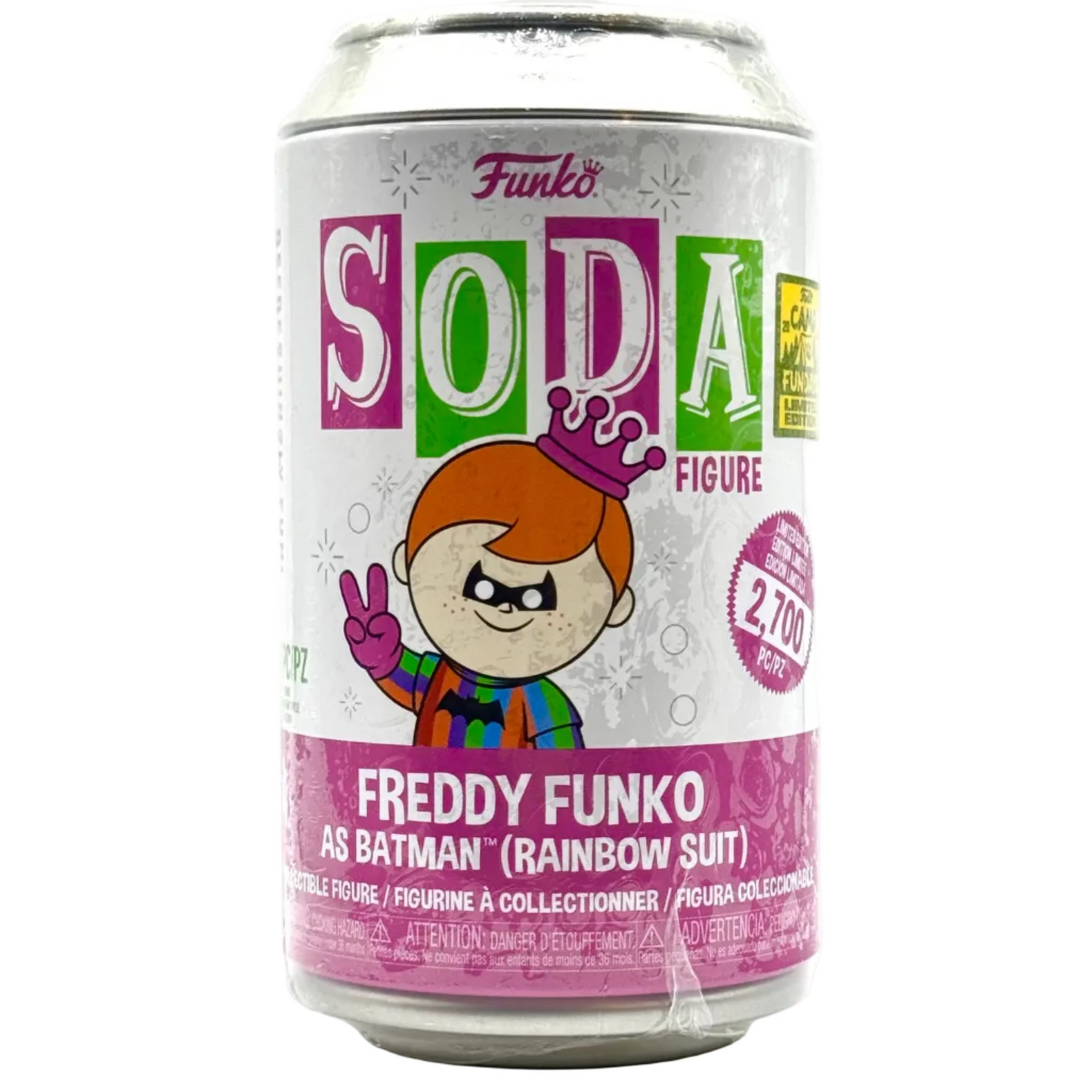 Funko SODA Freddy as Rainbow Suit Batman SDCC Fundays LE 2700 pcs