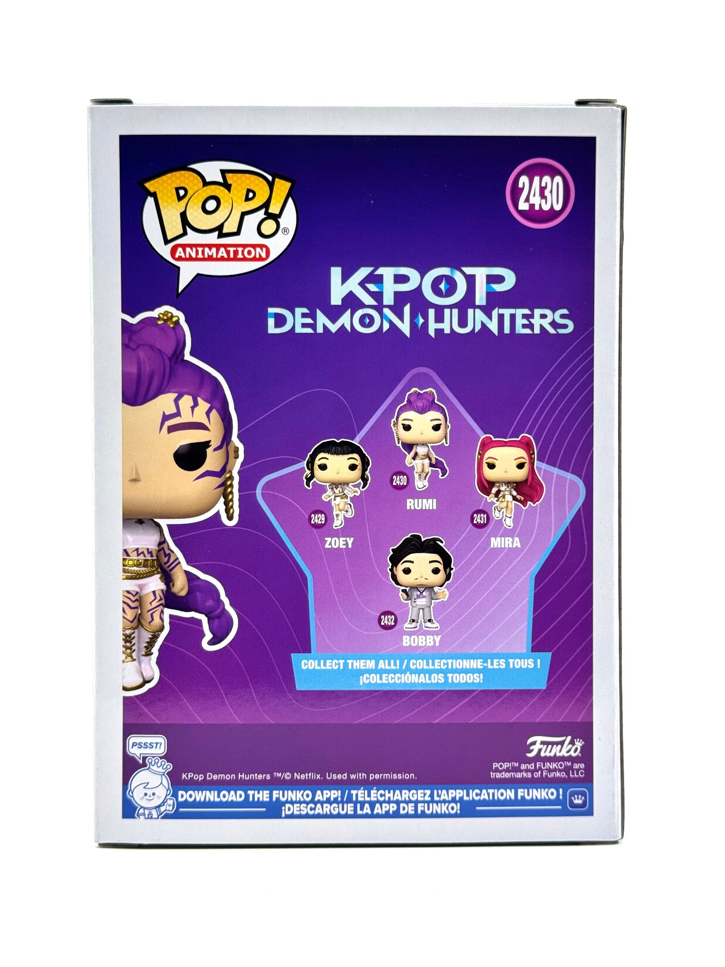 Funko POP! K-POP Demon Hunters Rumi GLOW CHASE LE #2430
