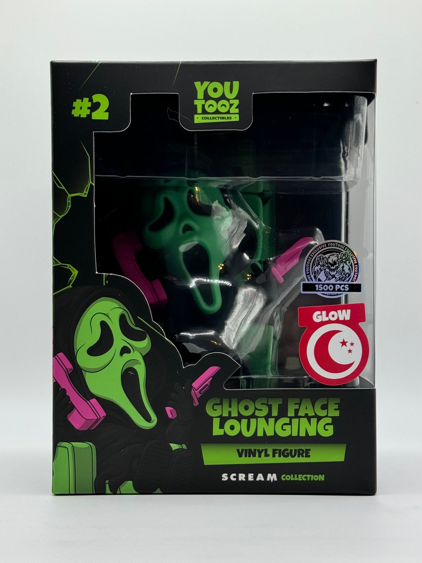 YOUTOOZ SCREAM Ghost-Face Lounging GLOW Con Ex #2 *WYSIWYG*
