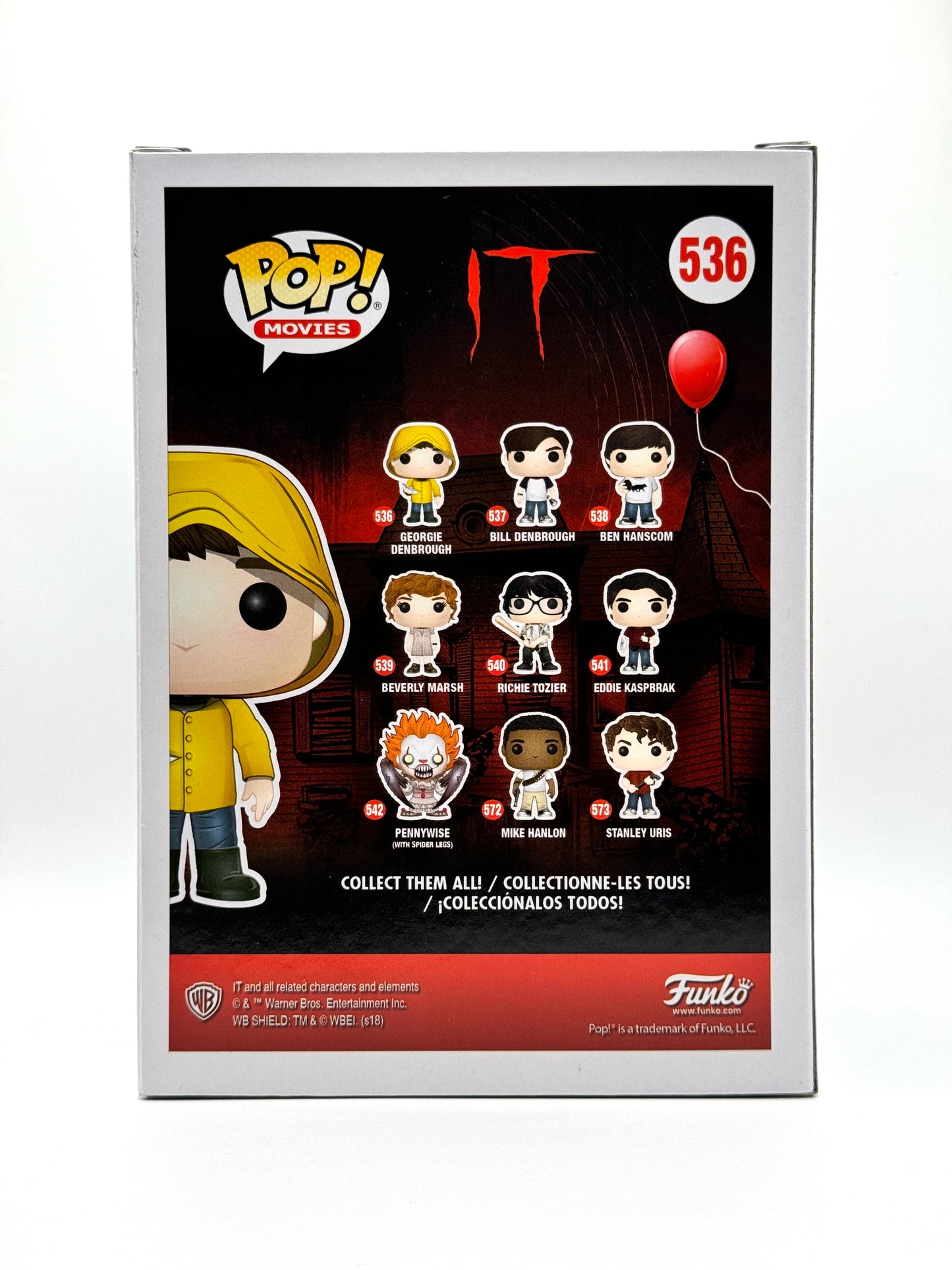 Funko POP! IT Georgie Denbrough No Arm Bloody CHASE LE #536