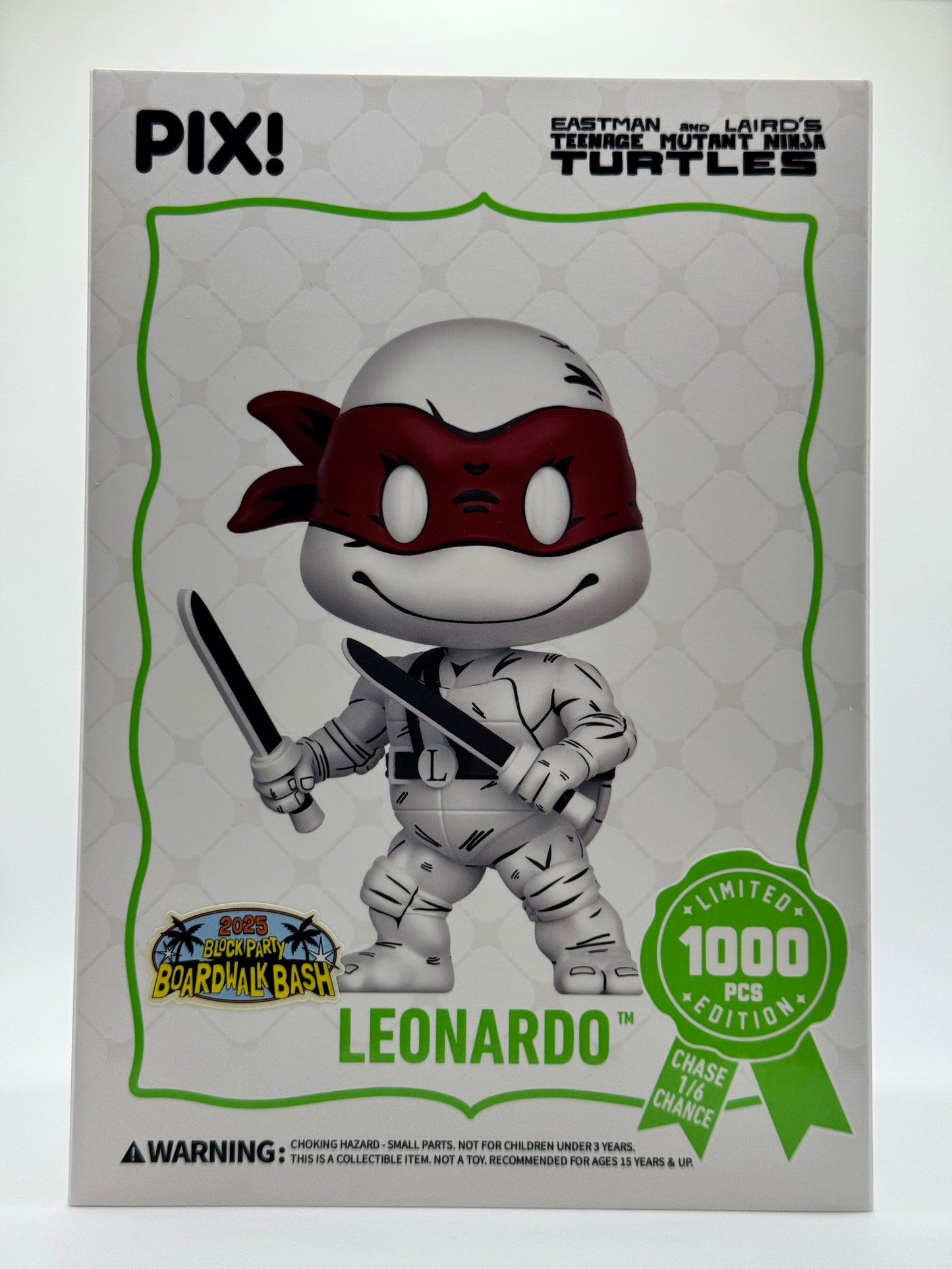 Thrilljoy PIX! TMNT Leonardo SDCC Boardwalk Bash LE 1000 pcs