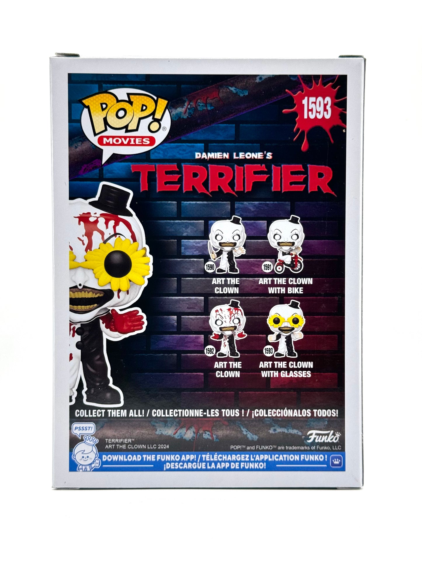 Funko POP! Terrifier Bloody Art with Glasses LE CHASE #1593
