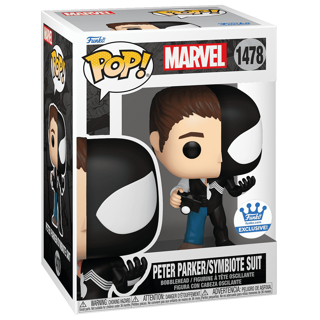 Funko POP! Marvel Spider-Man Peter Parker Symbiote Suit Exclusive #1478