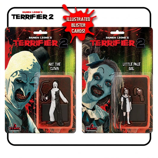 Mezco Terrifier Art the Clown & Little Pale Girl 5-points Action Figure Set