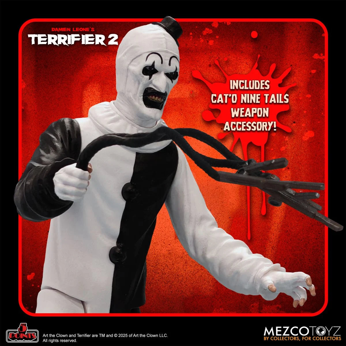 Mezco Terrifier Art the Clown & Little Pale Girl 5-points Action Figure Set