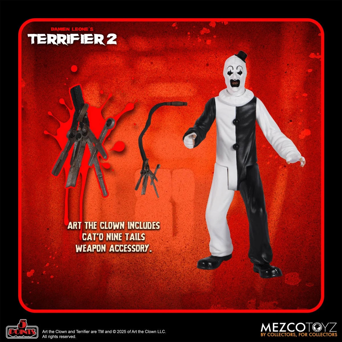 Mezco Terrifier Art the Clown & Little Pale Girl 5-points Action Figure Set