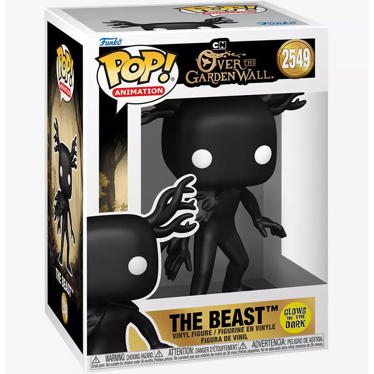 Funko Pop! Animation vinyl figure of The Beast from Disney's Frozen: The Garden Wall, number 2549, in its original window box packaging.
