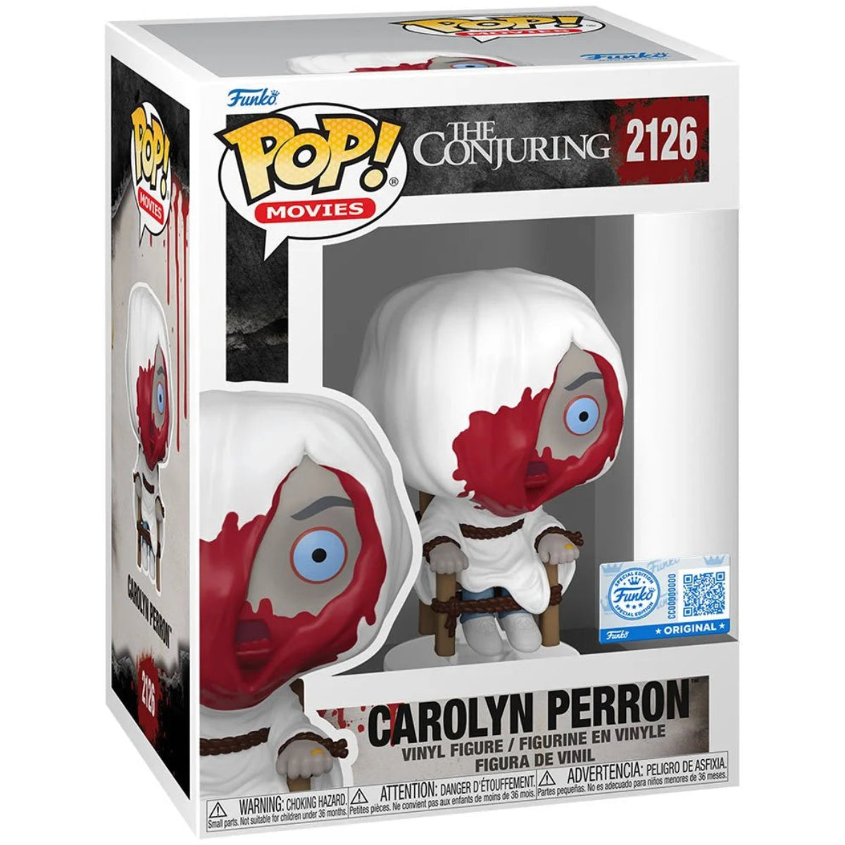 Funko Pop! Movies The Conjuring Carolyn Perron vinyl figure in its original window box packaging, number 2126.