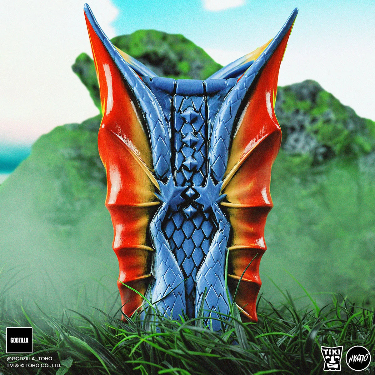 MONDO Godzilla King Ghidorah Tri-Color Terror Variant Hand-Made Tiki Mug