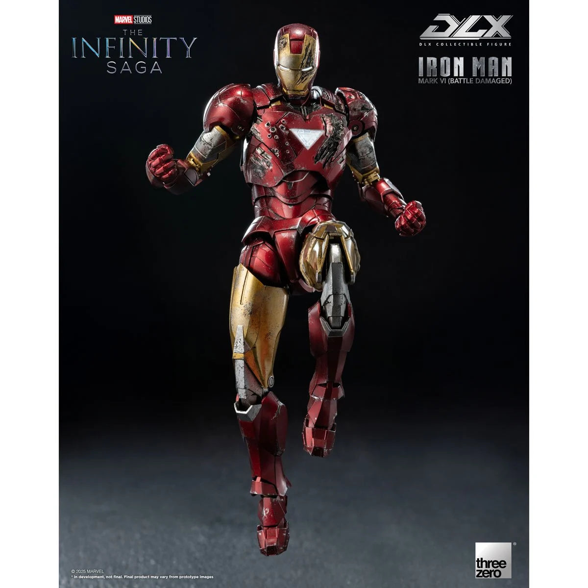 Threezero Infinity Saga Iron Man Mark 6 Battle Damaged DLX Action Figure