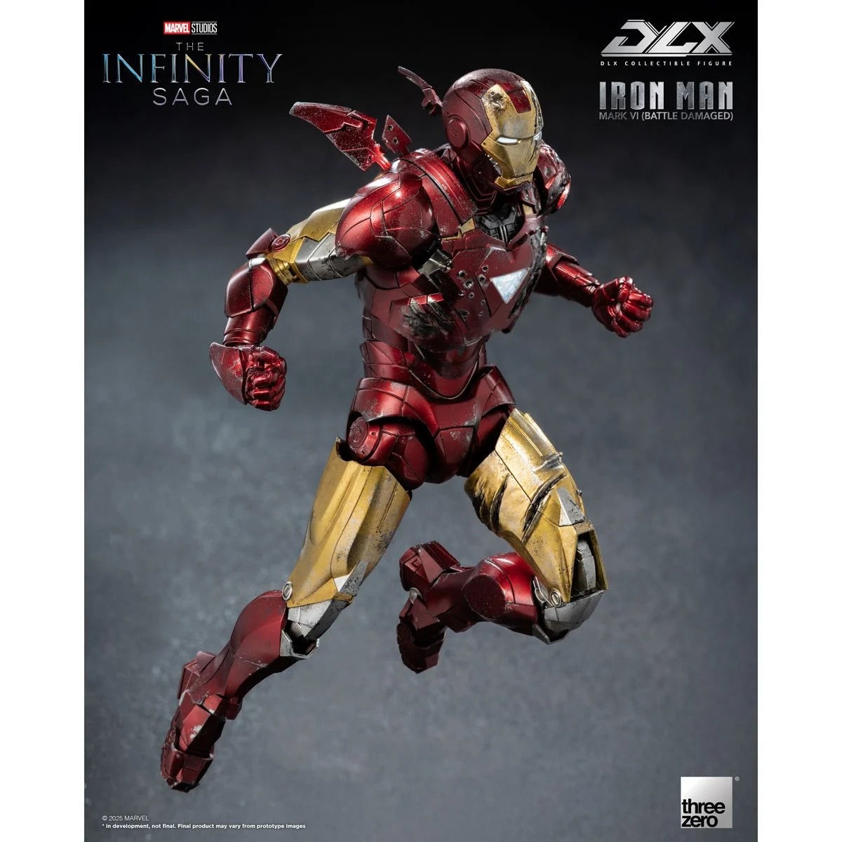 Threezero Infinity Saga Iron Man Mark 6 Battle Damaged DLX Action Figure