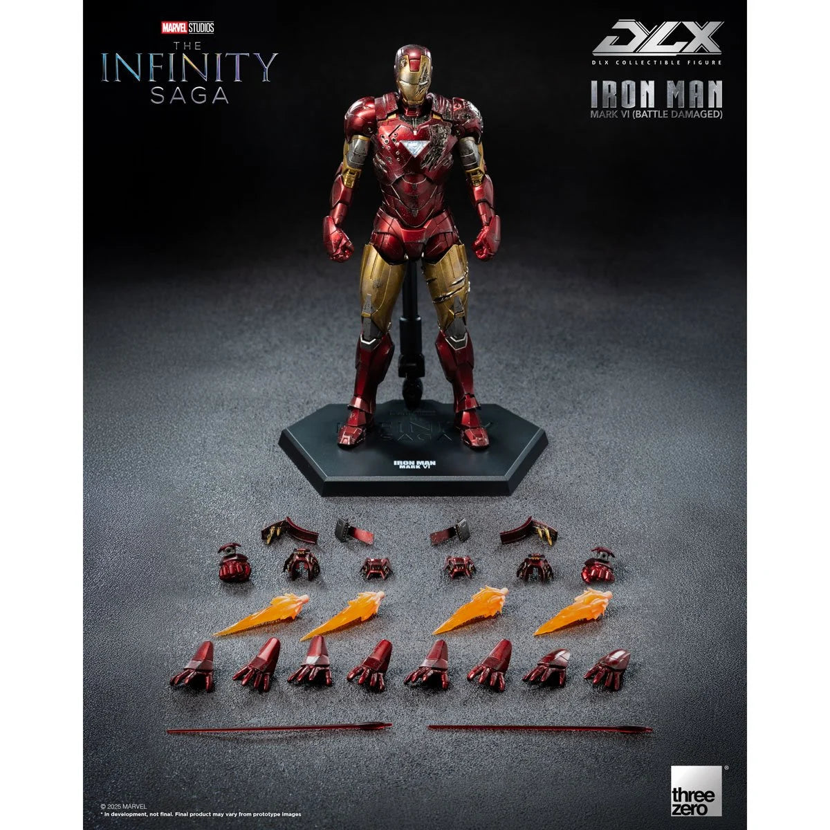 Threezero Infinity Saga Iron Man Mark 6 Battle Damaged DLX Action Figure