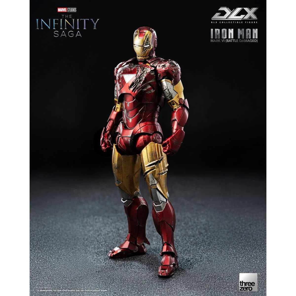 Threezero Infinity Saga Iron Man Mark 6 Battle Damaged DLX Action Figure