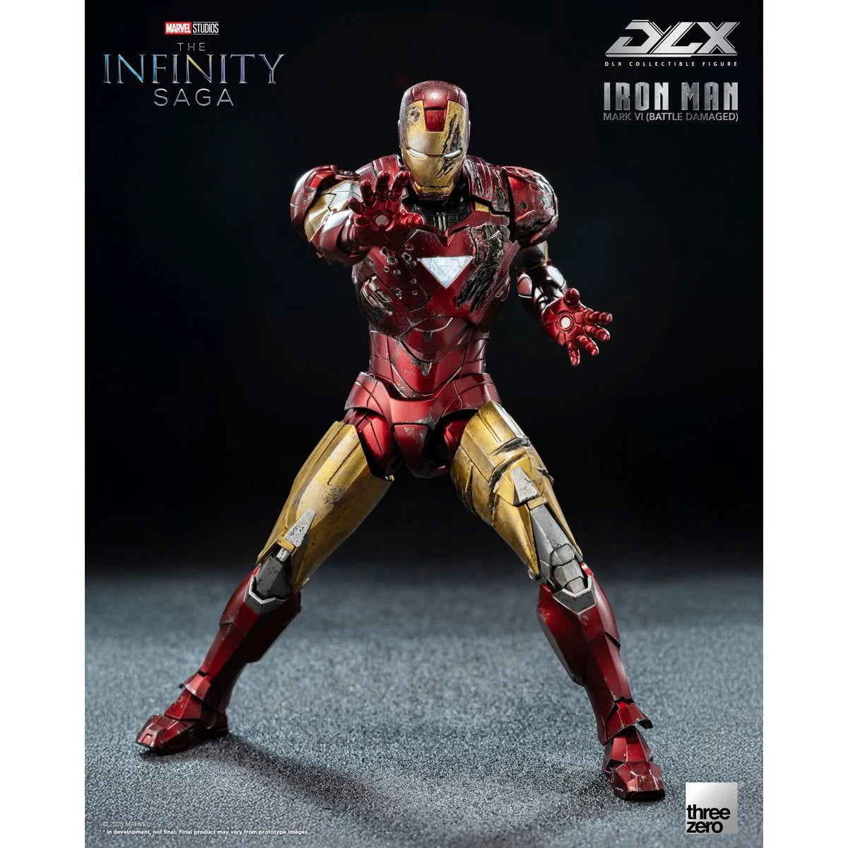 Threezero Infinity Saga Iron Man Mark 6 Battle Damaged DLX Action Figure