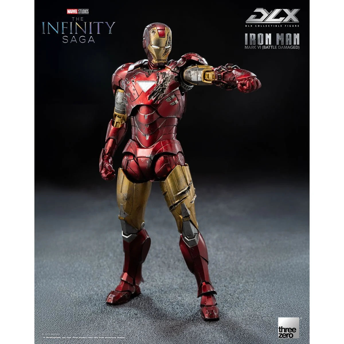 Threezero Infinity Saga Iron Man Mark 6 Battle Damaged DLX Action Figure