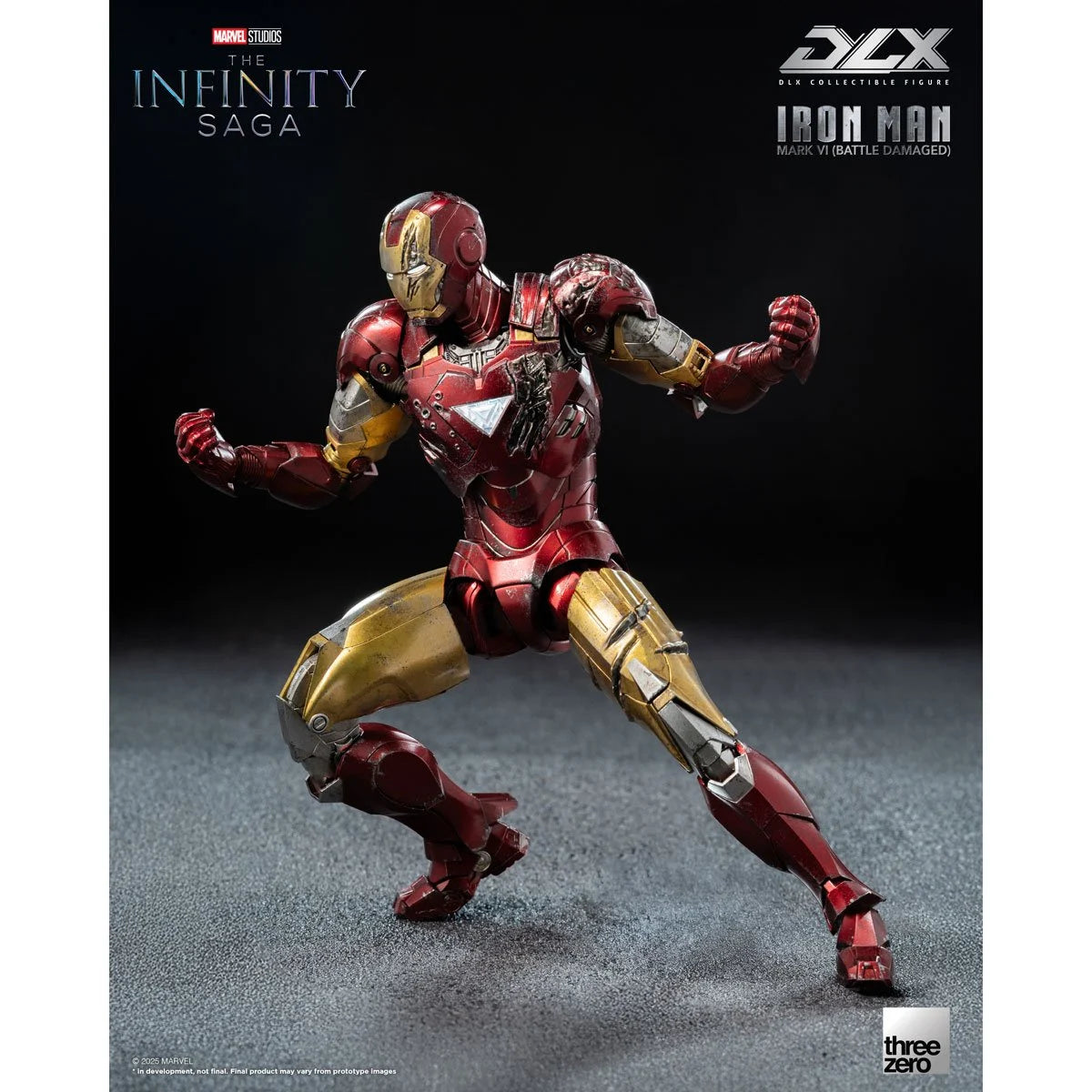 Threezero Infinity Saga Iron Man Mark 6 Battle Damaged DLX Action Figure