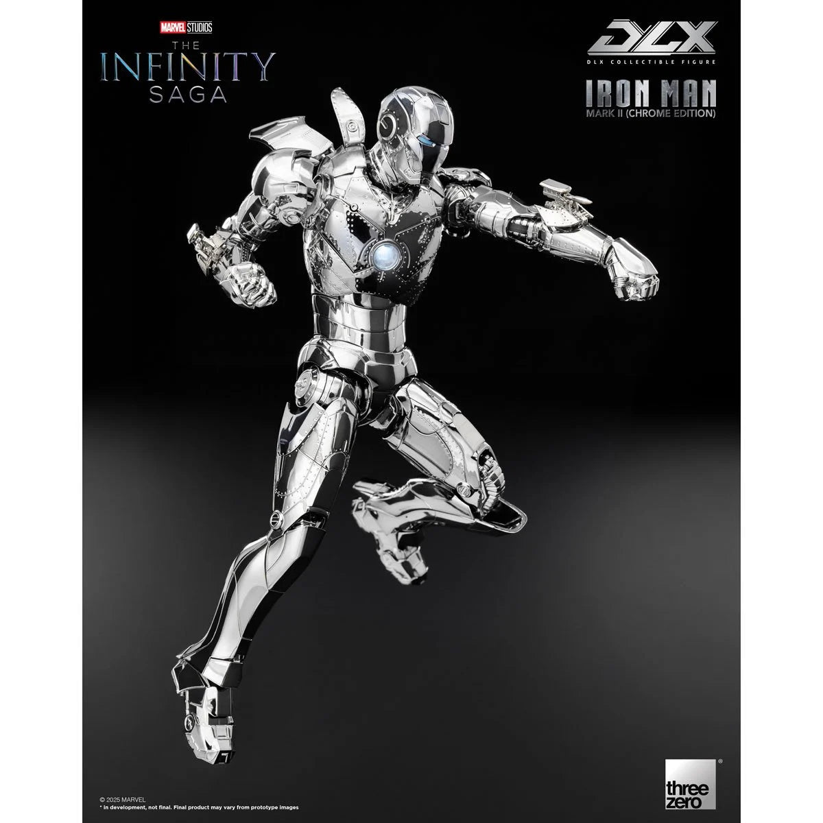 Threezero Infinity Saga Iron Man Mark 2 Chrome Edition DLX Action Figure