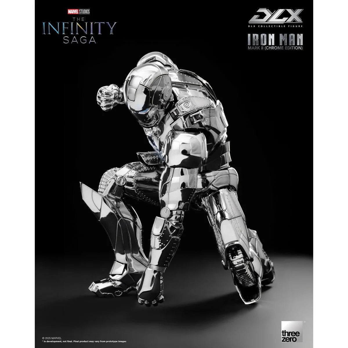 Threezero Infinity Saga Iron Man Mark 2 Chrome Edition DLX Action Figure
