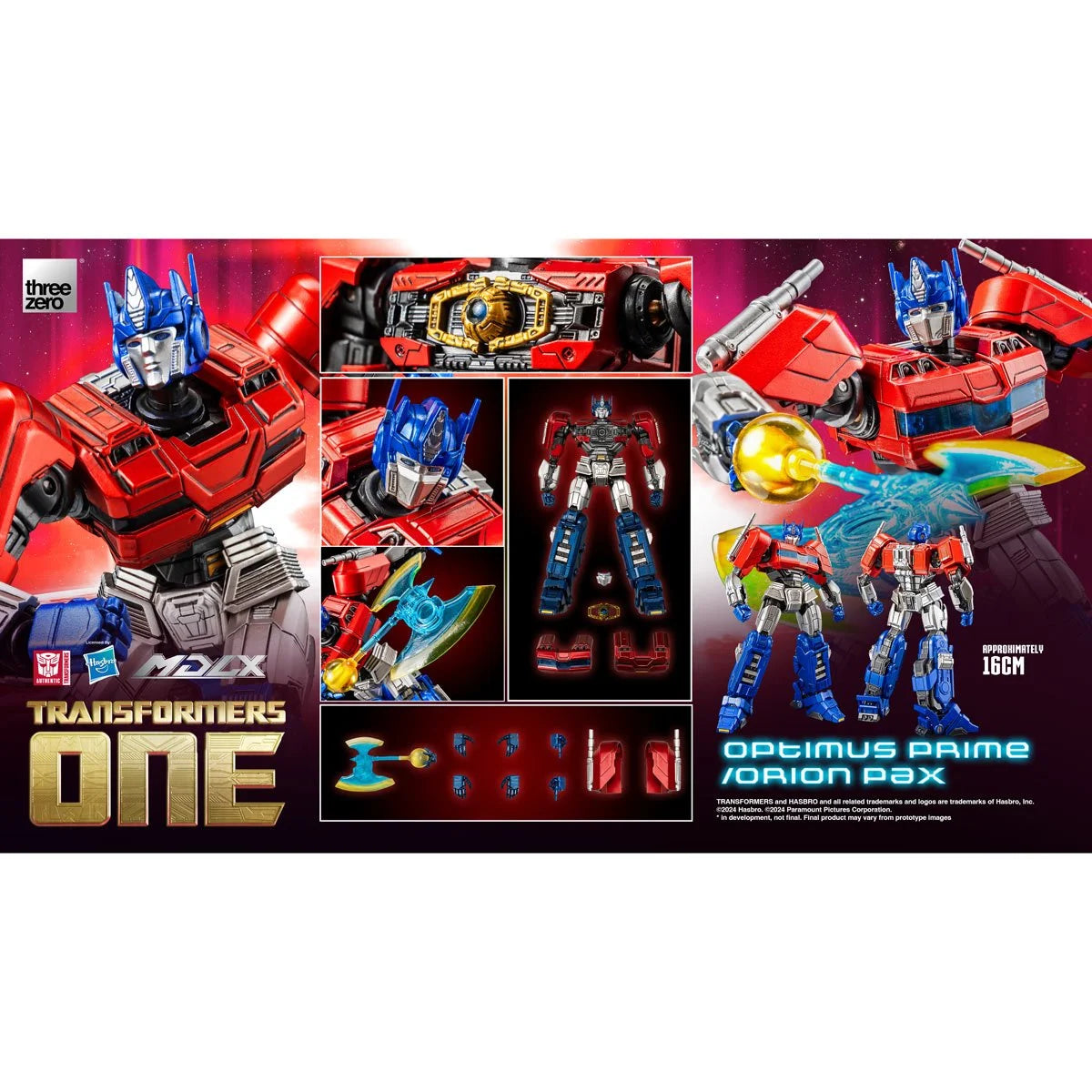 ThreeZero Transformers One Optimus Prime Orion Pax MDLX Action Figure