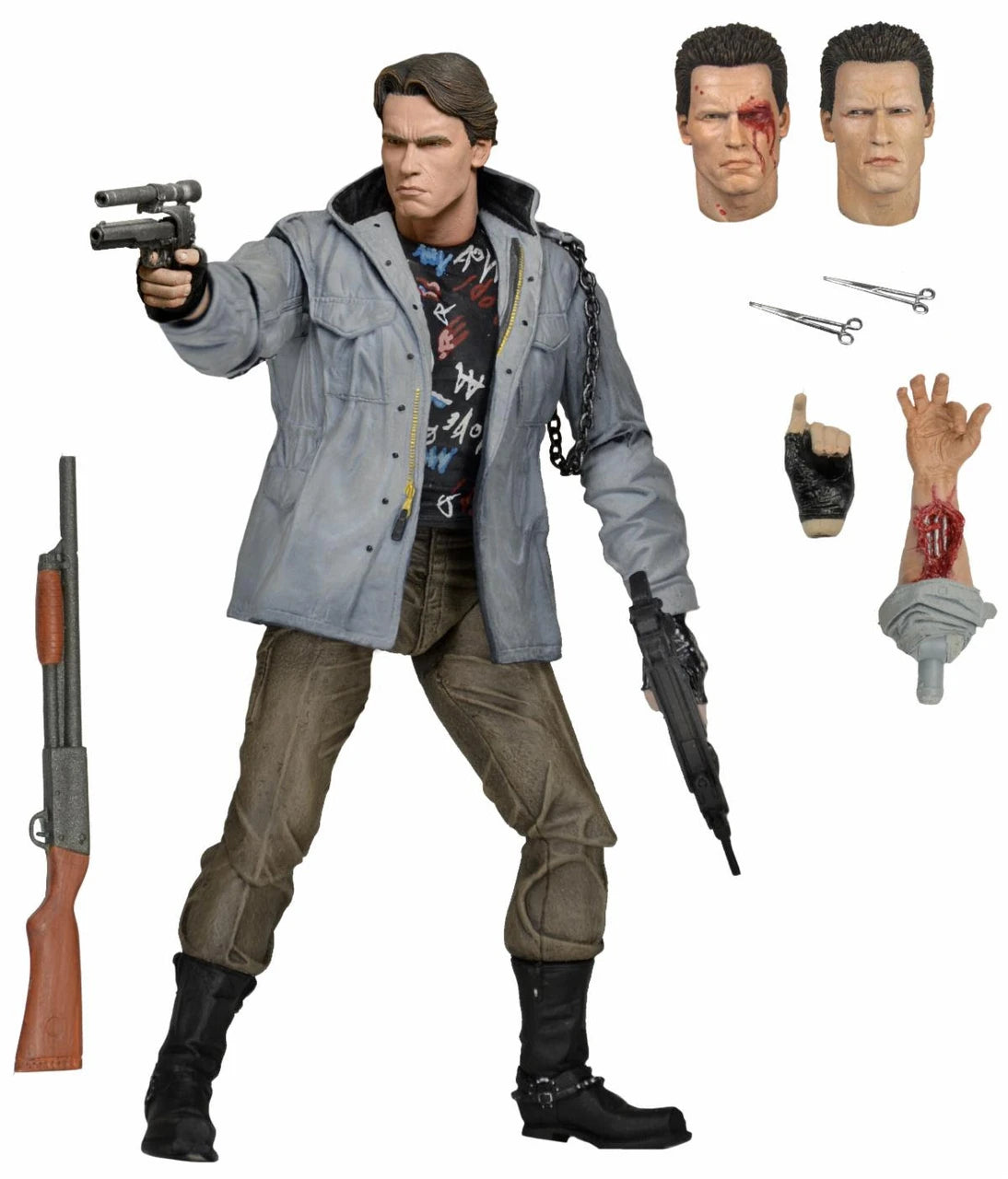 NECA The Terminator T-800 Tech Noir Ultimate 7" Scale Action Figure