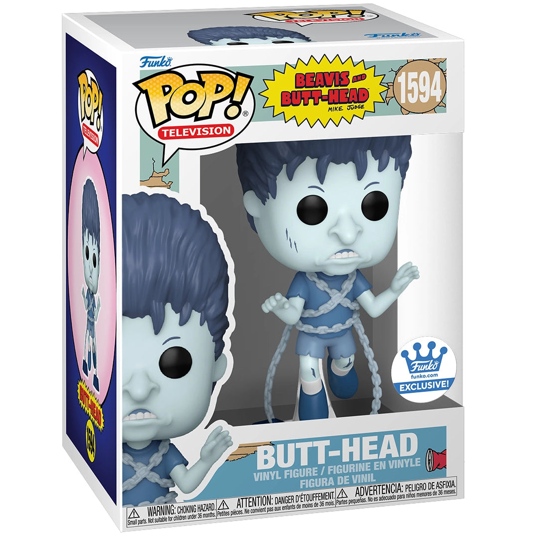 Funko Pop! Vinyl figure packaging with 'Butt-Head' character on a white background